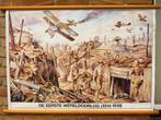 Oude schoolplaat met een realistisch oorlogsbeeld, Ophalen of Verzenden, Landmacht, Overige gebieden