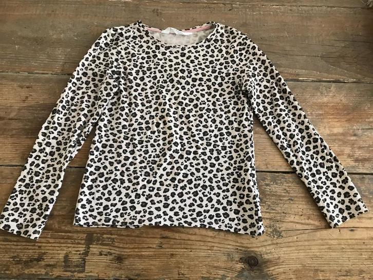 panterprint t-shirt (H&M) 122/128, Kinderen en Baby's, Kinderkleding | Maat 122, Gebruikt, Meisje, Shirt of Longsleeve, Ophalen of Verzenden