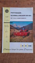 Oude folder PÖTTINGER snelhooier KR 185 voor tractor trekker, Ophalen of Verzenden, Zo goed als nieuw, Folder
