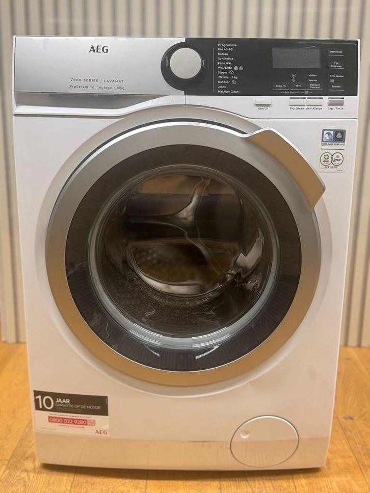 AEG L7FE06ES Wasmachine - 10kg, Witgoed en Apparatuur, Wasmachines, Gebruikt, Voorlader, 8 tot 10 kg, 85 tot 90 cm, 1200 tot 1600 toeren