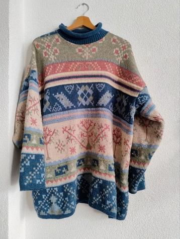 Jacquard Paris Vintage retro Scandinavische look maat L beschikbaar voor biedingen