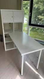 IKEA Kallax met bureau wit, Ophalen, Gebruikt, Bureau