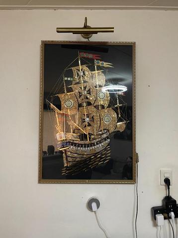 Schilderij gemaakt van horloge onderdelen beschikbaar voor biedingen