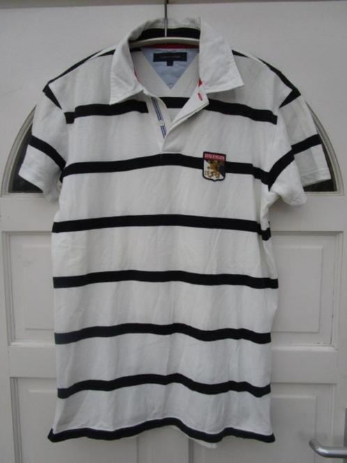 Sportieve Tommy Hilfiger polo maat L, Kleding | Heren, Polo's, Zo goed als nieuw, Maat 52/54 (L), Wit, Ophalen