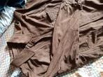 suède overhemd blouse maat 50, Ophalen of Verzenden, Gedragen, Bruin, Halswijdte 39/40 (M)