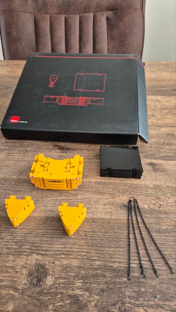 ICM BALLAST SET DEMAG/ LADING  PRIJS INCL VERZENDING, Hobby en Vrije tijd, Modelauto's | 1:50, Nieuw, Bus of Vrachtwagen, Wsi