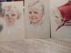 Oude kinderportret prentbriefkaarten, Ophalen of Verzenden, Voor 1920, Ongelopen, Zuid-Holland
