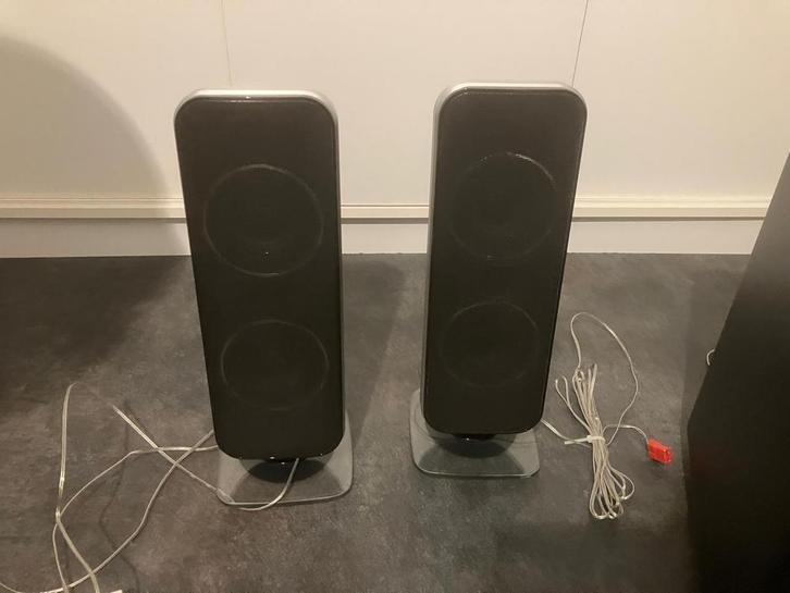 Philips Speakerset met Subwoofer, Audio, Tv en Foto, Luidsprekers, Gebruikt, Subwoofer, Minder dan 60 watt, Philips, Ophalen