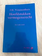 Hoofdstukken vermogensrecht - Nieuwenhuis, Ophalen of Verzenden, Alpha, Zo goed als nieuw, HBO