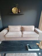 Velvet bank beige, Ophalen of Verzenden, Zo goed als nieuw, Stof