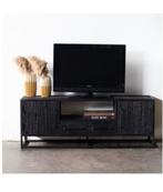Mango Houten TV Meubel - Industrieel Design, Huis en Inrichting, Kasten | Televisiemeubels, Ophalen, 100 tot 150 cm, Nieuw, Metaal