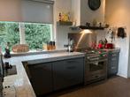 L-vormige keuken met los apparaten blok., Huis en Inrichting, Ophalen, Gebruikt, Blauw, Hoekkeuken