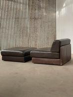 Vintage de sede ds 76 modulaire bank design 1970 bruin leer, Huis en Inrichting, Ophalen, Redesign, Aalsmeer, Vintage
