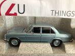 Norev 1:18 Mercedes-Benz 200/8 W115 1968-1973 grijsblauw, Hobby en Vrije tijd, Ophalen of Verzenden, Nieuw, Auto, Norev