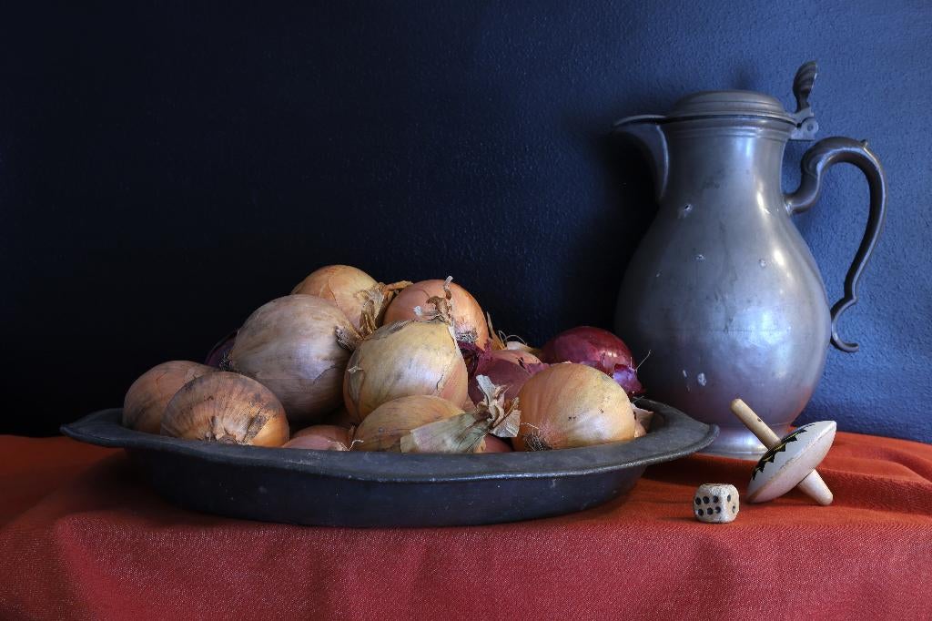 Oud, groot en zwaar tinnen bord, Antiek en Kunst, Antiek | Tin, Ophalen of Verzenden