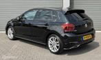 Volkswagen Polo 1.0 TSI R-LINE 95PK/DSG/NAV/ACC/CAMERA/DAB/, 95 pk, Leder en Stof, Zwart, Origineel Nederlands