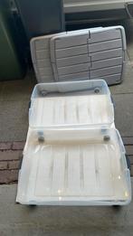 Twee onder-t-bed roldozen75x55x15 cm, Doe-het-zelf en Verbouw, Kratten en Dozen, Ophalen, Gebruikt, 40 tot 60 cm, Overige typen