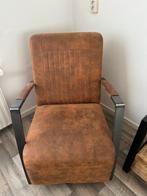 Cognac fauteuil, Huis en Inrichting, Ophalen, Zo goed als nieuw, 75 tot 100 cm, 50 tot 75 cm