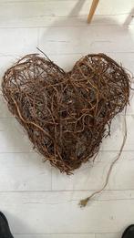 Prachtig groot wilgen takken hart met lampjes, Ophalen of Verzenden, Zo goed als nieuw