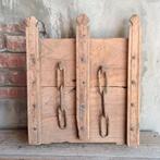 Landelijk houten luik luikje poortje ketting Nepal *Etage3*, Huis en Inrichting, Gebruikt, ., Ophalen of Verzenden, .