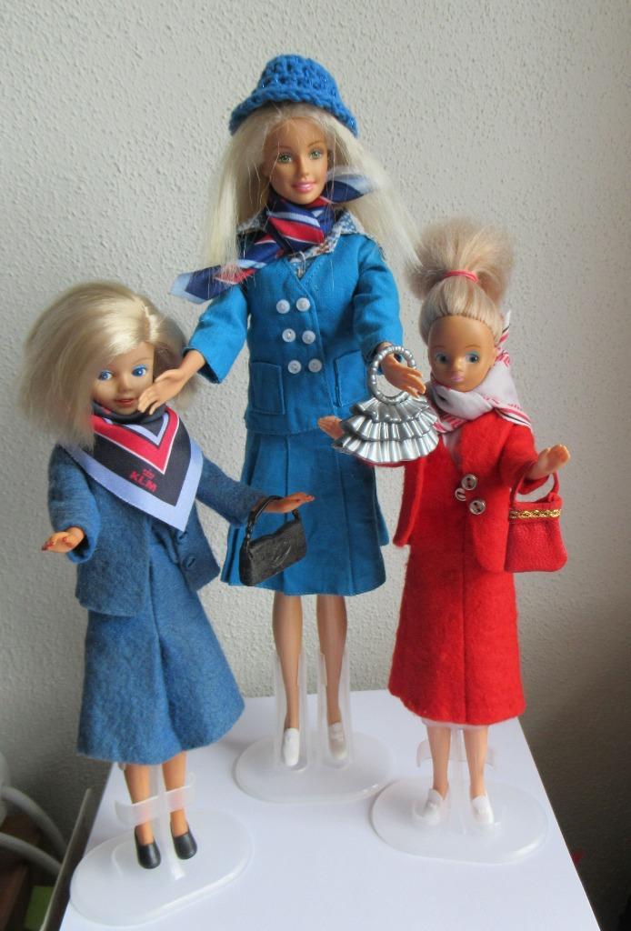 Barbie KLM , Martinair Stewardessen, Verzamelen, Luchtvaart en Vliegtuigspotten, Gebruikt, Overige typen, Ophalen