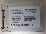2.5" Transcend SSD370S 64 GB, zo goed als nieuw., Intern, 64 Gb, Ophalen of Verzenden, Zo goed als nieuw