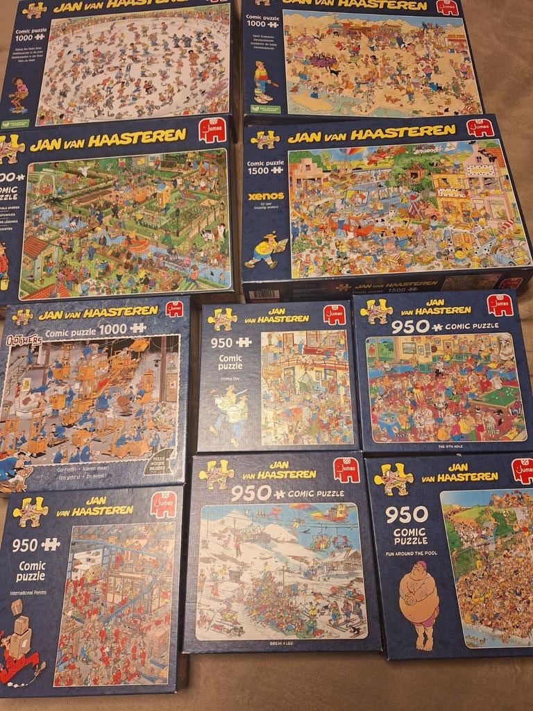 Jan van haasteren puzzels, Ophalen of Verzenden, 500 t/m 1500 stukjes, Zo goed als nieuw
