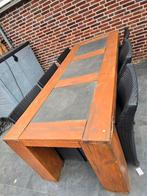 grote buitentafel 6 persoons, Tuin en Terras, Tuintafels, Ophalen, Gebruikt, Rechthoekig, Hout