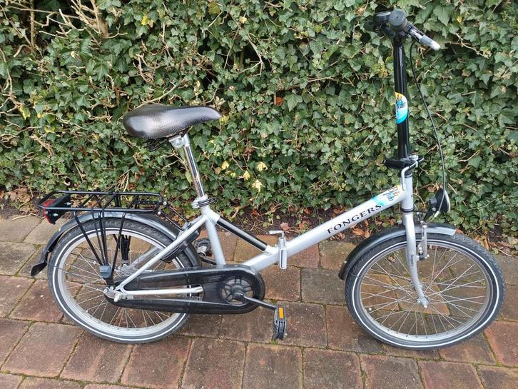 Fongers vouwfiets met werkende verlichting, Fietsen en Brommers, Fietsen | Vouwfietsen, Gebruikt, Heren, Overige merken, 18 tot 20 inch