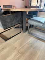 Mooie houten eettafel met 4 stoelen, Huis en Inrichting, Tafels | Eettafels, 100 tot 150 cm, Ophalen of Verzenden, Zo goed als nieuw