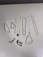 925 vintage sterling zilveren kettingen, armbanden en oorbel, Ophalen of Verzenden, Zo goed als nieuw, Zilver, Zilver