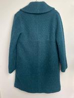 Zilch Amsterdam zeegroene boucle manteljas wolmix M, Kleding | Dames, Jassen | Winter, Ophalen of Verzenden, Zo goed als nieuw