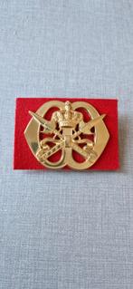 Baretembleem KMS, Ophalen of Verzenden, Landmacht, Nederland, Embleem of Badge