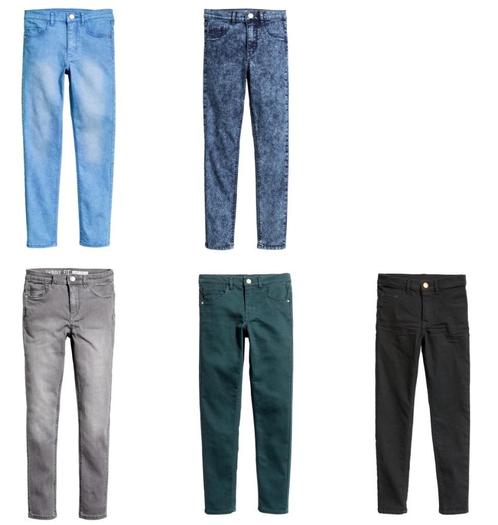 H&M set 5 broeken en jeans meisje maat 158, Kinderen en Baby's, Kinderkleding | Maat 158, Nieuw, Meisje, Broek, Ophalen of Verzenden