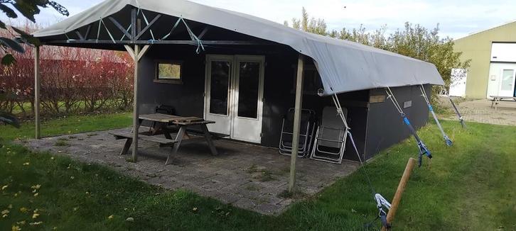 Tenthuis 4-persoons, Caravans en Kamperen, Tenten, tot en met 4, Gebruikt, Ophalen