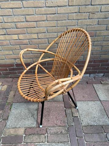 Vintage Rohé Noordwolde rotan stoel beschikbaar voor biedingen