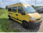 Gele Renault Master Camper L2H2 2007 4 zitplaatsen, Auto's, Voorwielaandrijving, 221 €/maand, Stof, 2000 kg