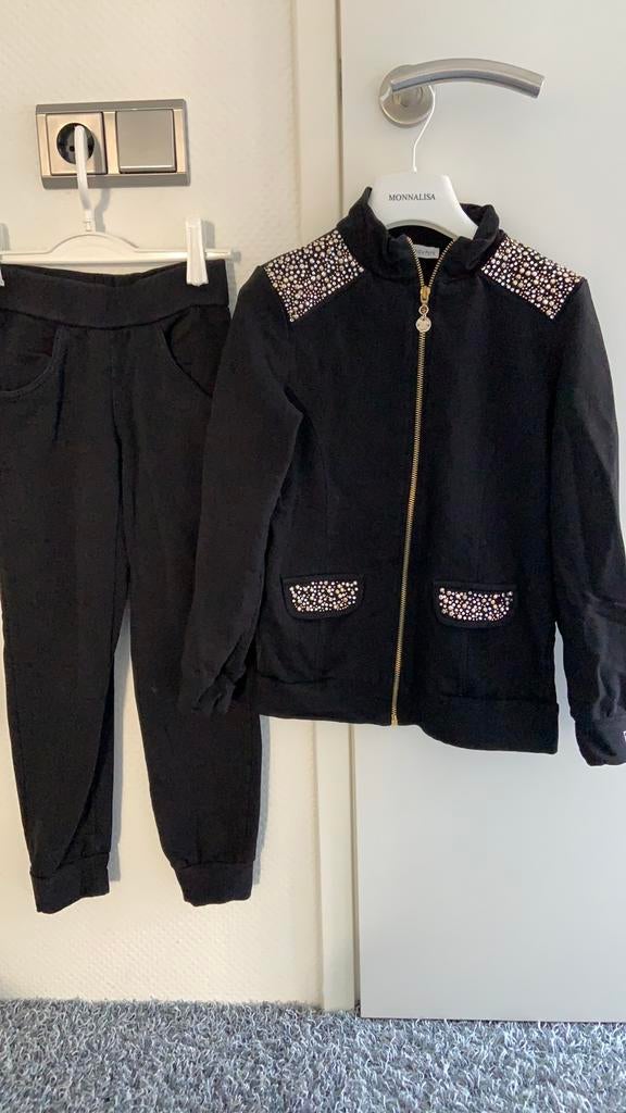 Patrizia pepe joggingpak met steentjes 8 jaar, Kinderen en Baby's, Kinderkleding | Maat 128, Ophalen of Verzenden, Zo goed als nieuw