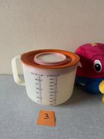 I.Z.G.S. mix en meet mixkom - maatkan van TUPPERWARE ( 3 ), Ophalen of Verzenden, Gebruikt, Blauw, Bak of Kom