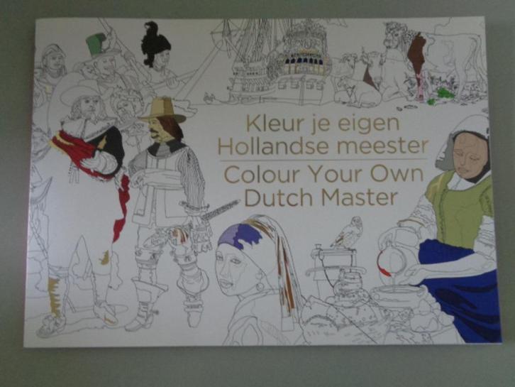 Kleur je eigen Hollandse meester /Colour Your Own Dutch Mast, Boeken, Hobby en Vrije tijd, Zo goed als nieuw, Tekenen en Schilderen
