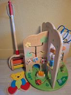 Houten speelgoed activity center, duwstok/rammelaar, puzzle, Ophalen, Gebruikt, Overige typen