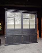 Prachtige zwarte winkelkast | Jaren 20 / 30 vitrine #2465, Ophalen of Verzenden