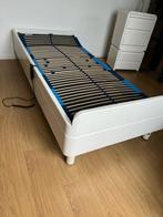 Eenpersoons bed met electrische bodem en kast, Huis en Inrichting, Slaapkamer | Bedden, 90 cm, Modern, Gebruikt, Eenpersoons