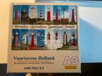 Kleine Puzzel: Vuurtorens Holland - 1000 Stukjes, Ophalen of Verzenden, Meer dan 50 stukjes, Nieuw, 6 jaar of ouder