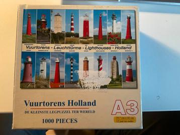 Kleine Puzzel: Vuurtorens Holland - 1000 Stukjes beschikbaar voor biedingen