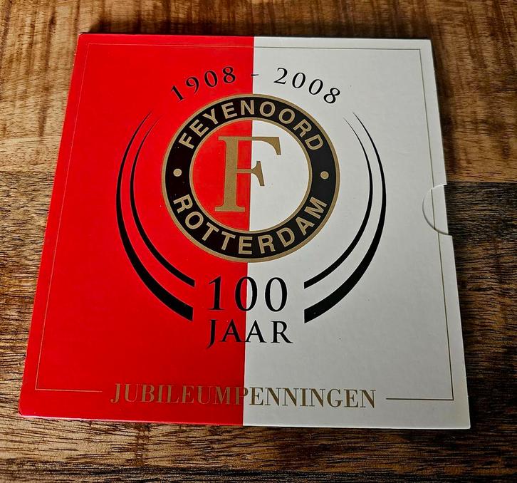 Feyenoord Jubileumpenningen 1908-2008, Postzegels en Munten, Penningen en Medailles, Overige materialen, Nederland, Ophalen of Verzenden