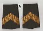 Set rangen epauletten Korporaal (A), Embleem of Badge, Nederland, Landmacht, Verzenden