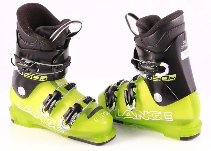 31 32 EU kinder skischoenen LANGE RSJ 50 R, green/black, Sport en Fitness, Skiën en Langlaufen, Gebruikt, Schoenen, Skiën, Overige merken