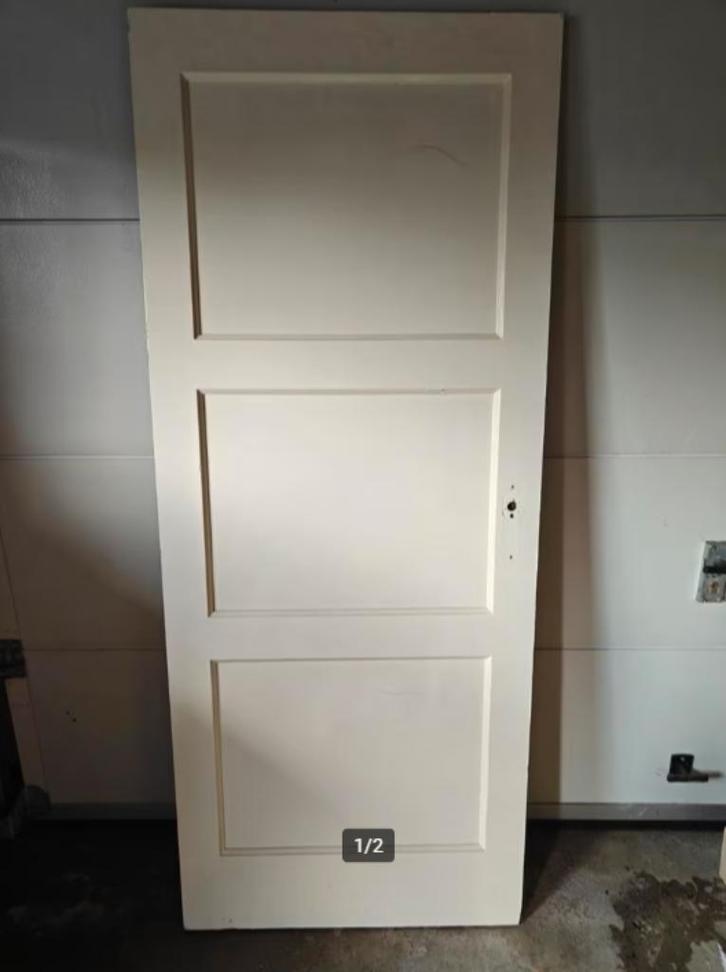 Paneeldeur - Klassiek en Stijlvol!, Doe-het-zelf en Verbouw, Deuren en Horren, Gebruikt, Binnendeur, 200 tot 215 cm, 80 tot 100 cm