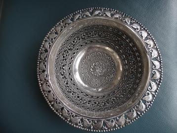 2e gehalte zilveren mand rijkelijk opengewerkt, broodmand beschikbaar voor biedingen